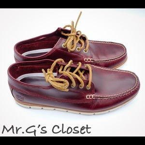 Burgundy Timberland Loafers